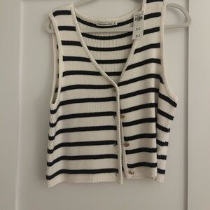 Abercrombie Striped Sweater Vest